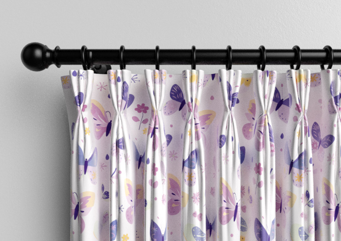 Butterfly Garden, Enchanting Purples - Made to Measure Curtains - Image 11